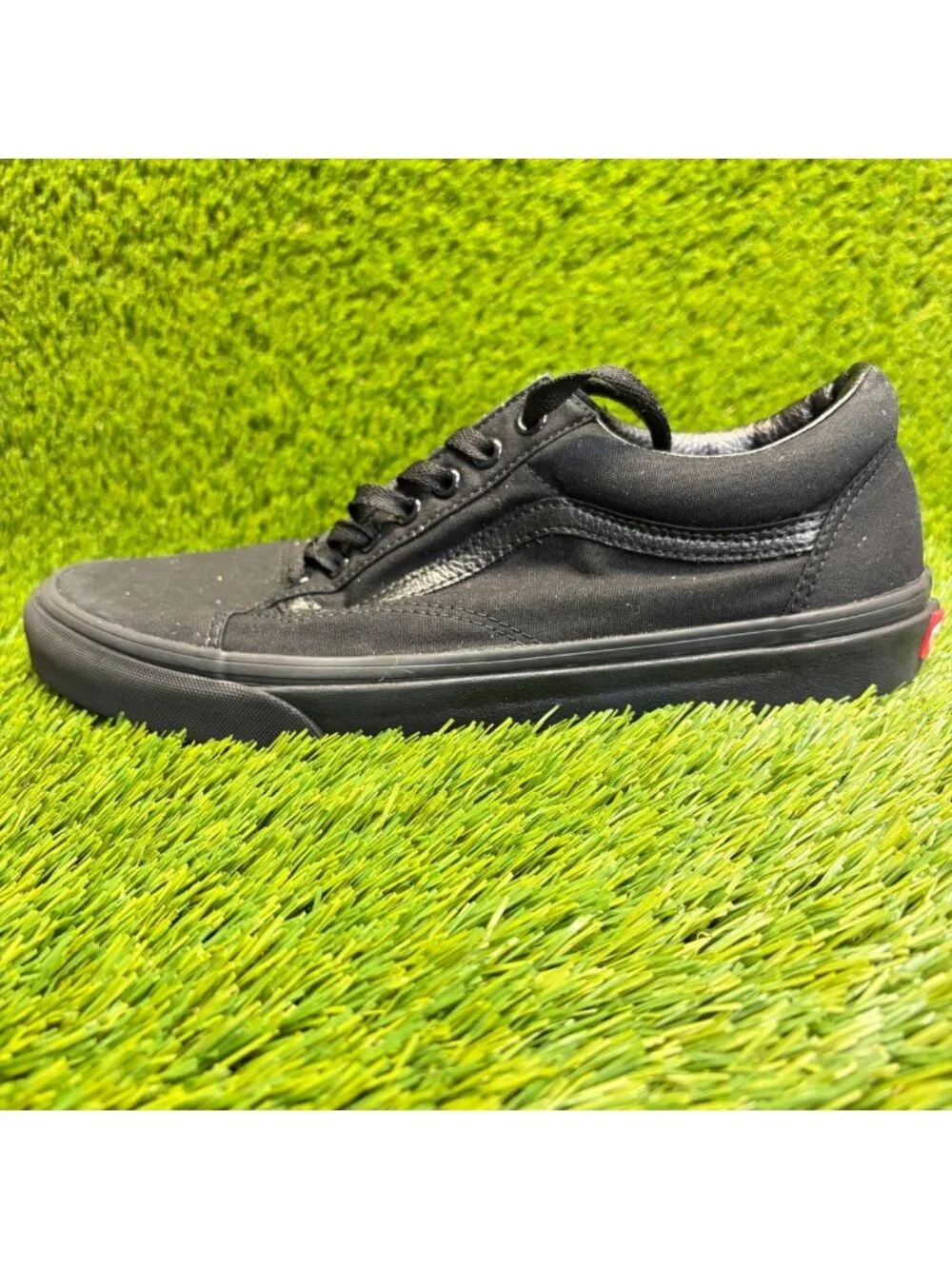 Vans Old Skool Mens Size 10.5 Triple Black Athletic Skateboard Shoes Sneakers